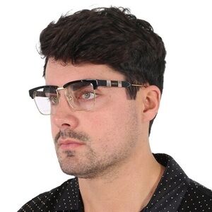 New Authentic Gucci Demo Square Men's Eyeglasses GG0605O 001 52.
